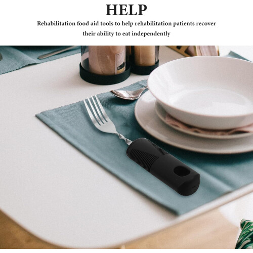 Shake Fork for Elderly Disabled Patients Adaptive Utensils Angled Feeding Design Comfortable to Hold 1