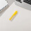 Erasable Sewing Chalk Pencil with Protective Cap, Refillable Yellow Tailor Marking Chalk Pen 1