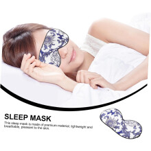 Seiden-Augenmaske mit Print, Schlafmaske für die Nacht und für Reisen