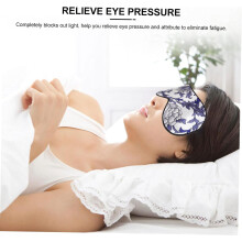 Silk Eye Mask Printed Blindfold Sleep Eye Mask for Sleeping at Night for Travel