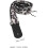 Adjustable Electric Guitar Strap with Plush Thickened Material and Eye-catching White Leopard Print 2