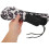 Adjustable Electric Guitar Strap with Plush Thickened Material and Eye-catching White Leopard Print 4