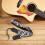 Adjustable Electric Guitar Strap with Plush Thickened Material and Eye-catching White Leopard Print 5