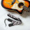 Adjustable Electric Guitar Strap with Plush Thickened Material and Eye-catching White Leopard Print 6