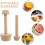 Tart Tamper Simplifies Manual Production Double-Sided Baking Tool Wooden 2 Pcs 7