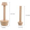 Tart Tamper Simplifies Manual Production Double-Sided Baking Tool Wooden 2 Pcs 8