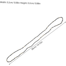 6-teiliges Set elastischer Perlen-Taillenketten für Damen, Strand-Körperschmuck, goldene Taillenketten