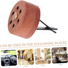 Bureau wierookdiffuser voor in de auto, aromatherapie houten parfumornament, etherische oliediffuser