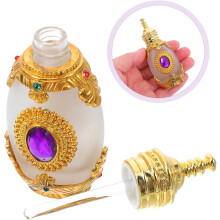 Vidro óleo essencial gota garrafas Mini perfume gota garrafa frascos cosméticos tampa