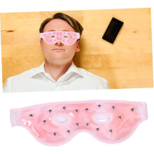 Gelögonmask Mjukt skuggande tyngdmask för torra ögon Varm kall terapi Ögonbindel för kvinnor