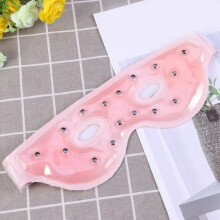 Gel-Augenmaske mit weichem Sonnenschutz, beschwerte Schlafmaske für trockene Augen, Wärme- und Kältetherapie, Augenbinde für Frauen