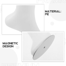 Magnético branco pé modelo manequin meia exibição suporte para tornozelo e sapato exibição