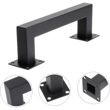 Mâner de ușă american, mâner de ușă glisantă pentru hambar, pentru mobilier de bucătărie, finisaj negru mat rezistent