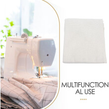 Tela de lino con cuadrícula para bordado con aguja perforadora, ideal para actividades artísticas y proyectos de bordado DIY.