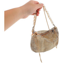 Borse carine, pochette uniche per donna, elegante borsa decorata con perle