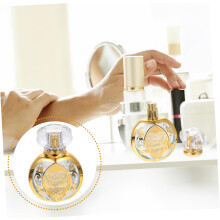 Brązujący szklany flakon z rozpylaczem do perfum w stylu vintage, idealny do użytku w podróży