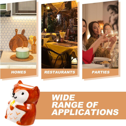 Ceramic Egg Cup Squirrel Type Egg Holder for Kitchen and Charming Table Decoration Suitable 2