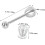 2pcs Stainless Steel Eggshell Opener and Separator Tool with Spring Wire and Compact Design 8