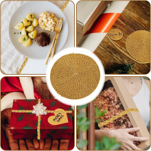 Gold Braided Trim Ribbon for Sewing DIY Clothes and Curtains, Washable Delicate Wear