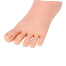 Kunstvoetmodel, oefenmodel voor nagelkunst, manicure trainingshulpmiddel voor het verfraaien van teennagels.