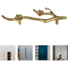 Mânere decorative pentru dulapuri, din alamă aurie, stil vintage rustic, pentru comodă