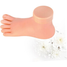 Kunstvoetmodel, oefenmodel voor nagelkunst, manicure trainingshulpmiddel voor het verfraaien van teennagels.