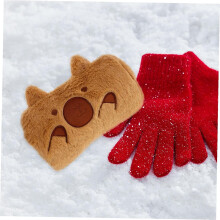 Winterwarmes, flauschiges Handwärmerkissen für Damen, Wärmebeutel, Outdoor-Accessoire