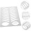 Eyebrow Stencil Eyebrow Drawing Mold Stainless Steel Sturdy Practice Template Shaping Tool 8