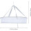 Faltbarer Wäschekorb/Pullovertrockner, weiß, 61 cm, Polyester-Netzgewebe, offenmaschig 2