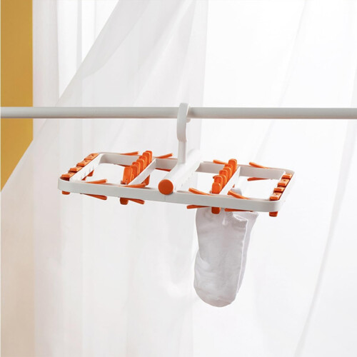 Multifunktionella klädklämmor Hängställ för kläder och underkläder 1