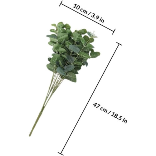 Künstliche Eukalyptusblätter, Plastikblumen 1