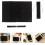 Fabric Book Cover Black Protective Sleeve Washable Cloth Material for Diary and Notebook 8