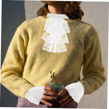 Vintage-Spitzenschal, abnehmbare Ärmel, abnehmbare Handgelenkstulpen für Bekleidung, falscher Kragen und Manschetten für Cosplay-Outfits