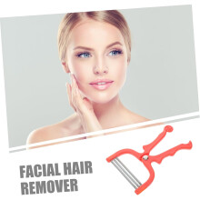 Primavera da ferramenta do removedor de cabelo facial para os tipos de pele sensível das mulheres plástico do metal vermelho