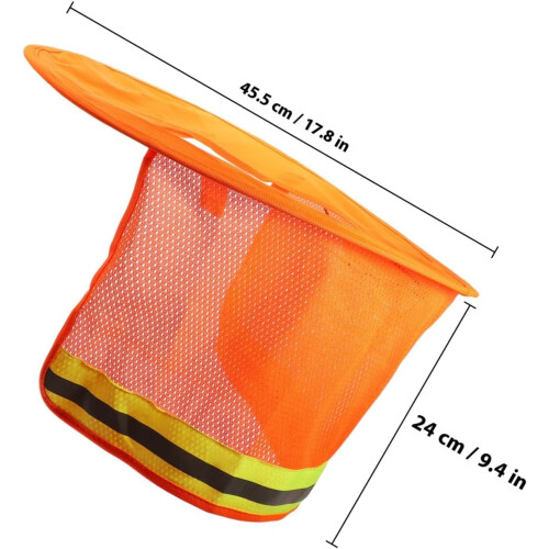 Reflective Hard Hat Cover Full Brim Sun Visor Neck Shield Helmet Accessories 1