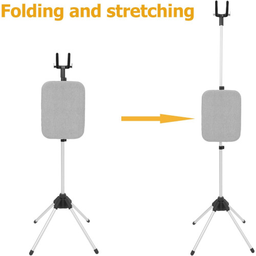 Foldable Clothes Steamer Rack for Garments with Adjustable Height 90-160cm 2