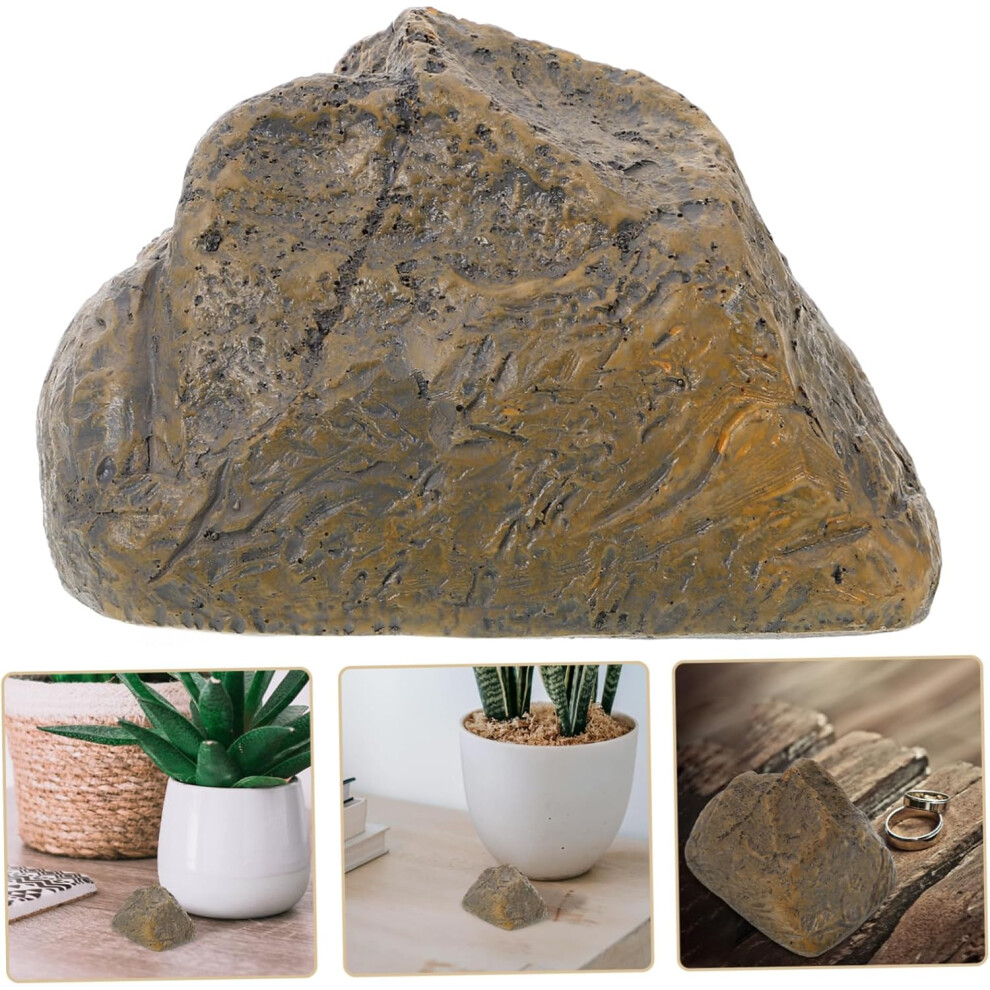 Stone Key Box Fake Rock For Key House For Outside Secret Hiding Place Outdoor Garden For Outside 8781025096231