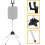 Foldable Clothes Steamer Rack for Garments with Adjustable Height 90-160cm 7