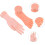 Manicure Training Tool 2pcs Fake Left Hand and Foot Models Bendable Nail Art Practice Hands 4