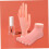 Manicure Training Tool 2pcs Fake Left Hand and Foot Models Bendable Nail Art Practice Hands 8