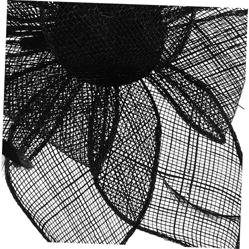 Fascinator Headband Elegant Mesh Flower Feathered Design 2
