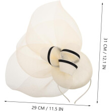 Cappello da cerimonia da donna, fascinator elegante con piuma, copricapo per matrimoni, feste, chiesa, accessori per capelli beige