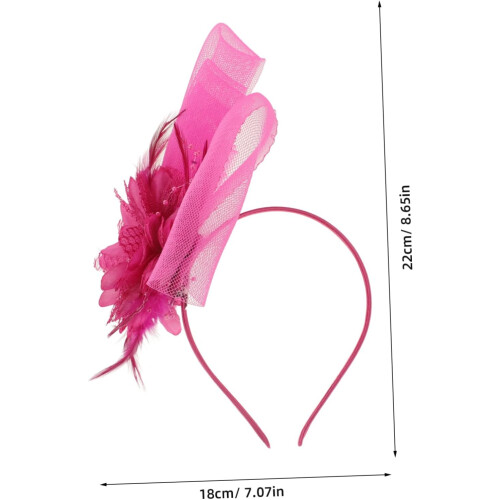 Fascinatorhatt for kvinner Elegant hodepryd med netting 1
