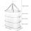 3 Tier Hanging Laundry Basket Socks Drying Net Fabric with Strong Webbing Edges Ventilation 2