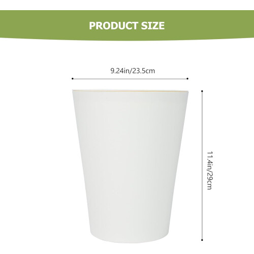 Coș de gunoi, container de gunoi, capacitate mare, material PP alb, ușor de curățat, ecologic 1