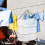 3 Tier Hanging Laundry Basket Socks Drying Net Fabric with Strong Webbing Edges Ventilation 6