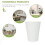 Coș de gunoi, container de gunoi, capacitate mare, material PP alb, ușor de curățat, ecologic 3