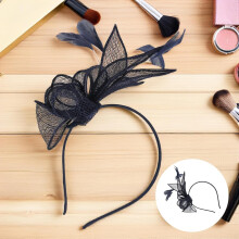 Fascinator-Hutclip für Damen, Vintage-Leinen-Minihut-Haaraccessoires