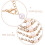 Collana da piede con perle e strass per donna, sandali a piedi nudi con perline 7