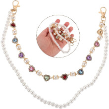Perlen-Hosenkette mit Strassherzen für Damen, Taillengürtel für Jeans, Punk-Modeaccessoires